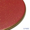 ラックヌーボー 丸型コースター（フラット） レッドゴールドラメ 11cm