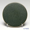 ラックヌーボー 丸型コースター（フラット） グリーンゴールド ラメ 11cm