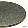 ラックヌーボー 丸型コースター（フラット） グリーンゴールド ラメ 11cm