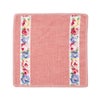 フェイラー ハンドタオル アイーダ ホワイト ローズウッドピンク 25×25cm