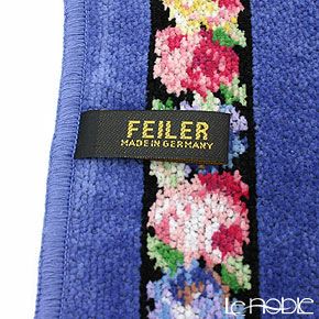 フェイラー ハンドタオル アイーダ ブラック ブルー 25×25cm