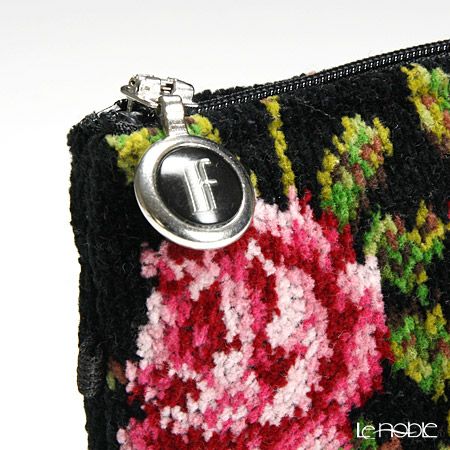 フェイラー コスメポーチ ミリアム ブラック 18×9cm