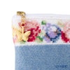 フェイラー コスメポーチ アイーダ ホワイト ブルー 18×9cm