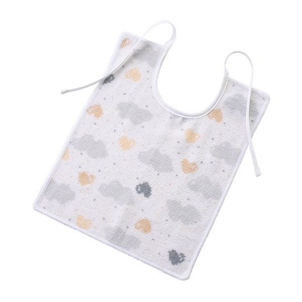 フェイラーベビー よだれかけ ラブリースカイ ホワイト 25×30cm