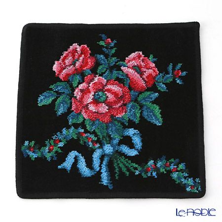 フェイラー ハンドタオル ロマンス ブラック 25×25cm