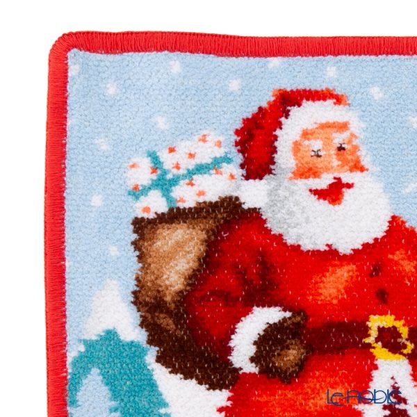 フェイラー ハンドタオル （ハンカチ） サンタとトナカイ レッド ウインター2024 レッド クリスマス 25×25cm