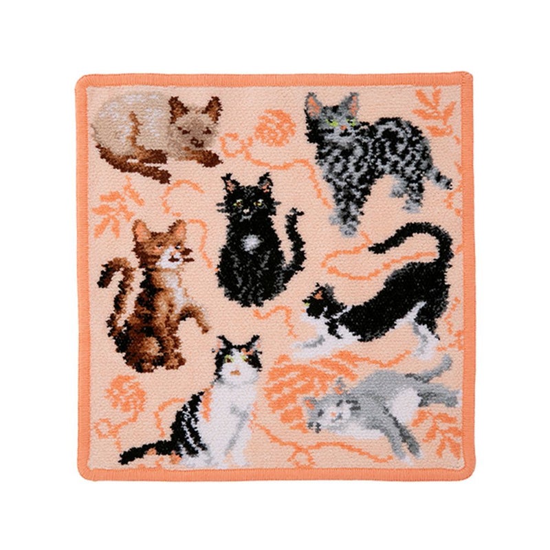 フェイラー ハンドタオル フラッフィーフレンズ アプリコット 25×25cm