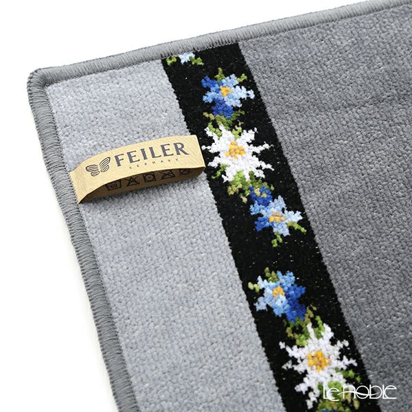 フェイラー ハンドタオル リーズル グレイ 25×25cm