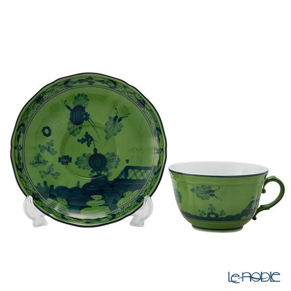 ジノリ1735／リチャード ジノリ（GINORI 1735／Richard Ginori） オリエンテイタリアーノ ティーカップ＆ソーサー マラキーテ／孔雀石 240ml／15cm