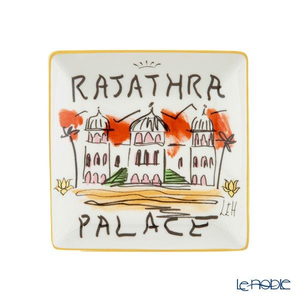 ジノリ1735／リチャード ジノリ（GINORI 1735／Richard Ginori）プロフーミ ルキーノ スクエアトレイ 13.5cm ラジャトラパレス インド