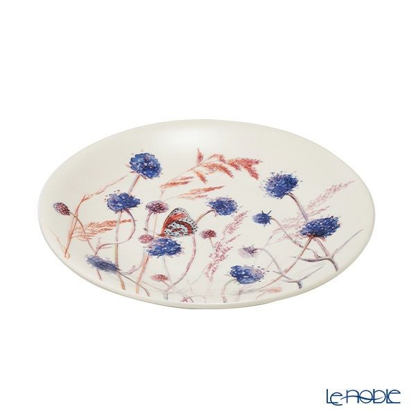 ジアン（Gien）アズール デザートプレート22cm マツムシソウモドキ 1810ADE402