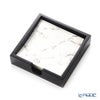 デリア（Deria） コースター スクエア 6枚セット 9×9cm マーブルブラック BRD340.46D 木製ホルダー付