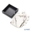 デリア（Deria） コースター スクエア 6枚セット 9×9cm マーブルブラック BRD340.46D 木製ホルダー付