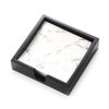 デリア（Deria） コースター スクエア 6枚セット 9×9cm マーブルブラック BRD340.46D 木製ホルダー付