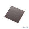 デリア（Deria） コースター スクエア リバーシブル 6枚セット 9×9cm レッド×ブラウン BRD1800 木製ホルダー付