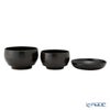 井助 ISUKE こわんさら 3点セット 漆塗り 黒 木製（栓の木） OI-790