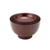 井助 漆器 応量器（応量椀） 入れ子椀 5点セット 朱 木紛加工品／漆塗り NC-544