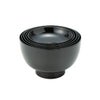 井助 漆器 応量器（応量椀） 入れ子椀 5点セット 黒 木紛加工品／漆塗り NC-544