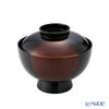 井助 雑煮椀 日月 白檀塗（漆塗り）木粉と樹脂の成型品 13×H11cm MA-611