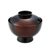 井助 雑煮椀 日月 白檀塗（漆塗り）木粉と樹脂の成型品 13×H11cm MA-611