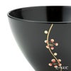 井助 漆器 夫婦汁椀 梅 黒・古代朱 木紛加工品／漆塗り G8-05702