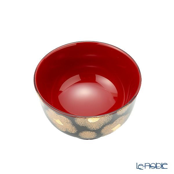 井助 漆器 夫婦椀 ペア 2客セット 紅白華 木製／漆塗り 11×7cm MA-723