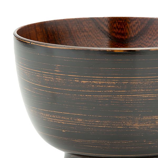 井助 漆器 汁椀 彩八雲 黒 木製（けやき）／漆塗り 11×H7cm NC-FB11-6