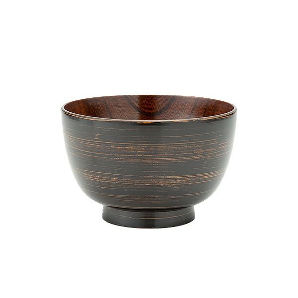 井助 漆器 汁椀 彩八雲 黒 木製（けやき）／漆塗り 11×H7cm NC-FB11-6