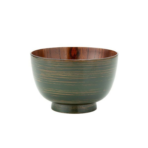 井助 漆器 汁椀 彩八雲 緑 木製（けやき）／漆塗り 11×H7cm NC-FB11-8