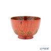 井助 漆器 汁椀 漆切子 朱 木製（けやき）／漆塗り 11.5×H7.5cm NC-561