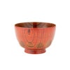井助 漆器 汁椀 漆切子 朱 木製（けやき）／漆塗り 11.5×H7.5cm NC-561
