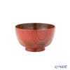 井助 漆器 汁椀 小 （子供用） 漆切子 朱 木製（けやき）／漆塗り 9.5×H6cm NC-568