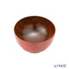 井助 漆器 汁椀 小 （子供用） 漆切子 朱 木製（けやき）／漆塗り 9.5×H6cm NC-568