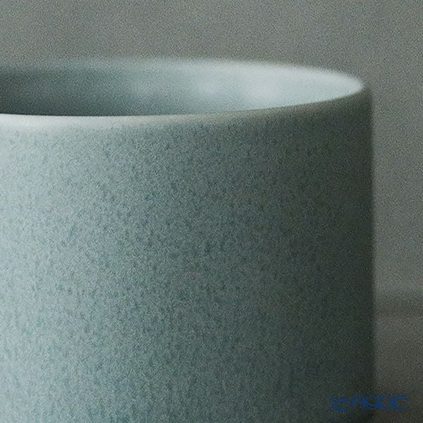 きほんのうつわ リサイクル土カップ（高台付き） 200ml 灰青 滝呂焼