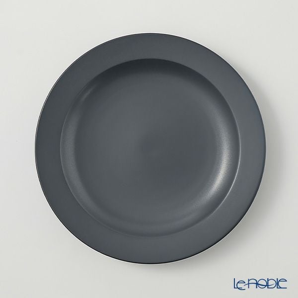 きほんのうつわ 大皿／プレート 24cm 黒 滝呂焼