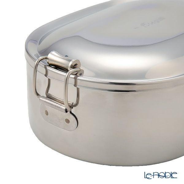 シーガル オーバルランチボックス 弁当箱 ステンレス 16cm（730ml） 【デザートカップ付】
