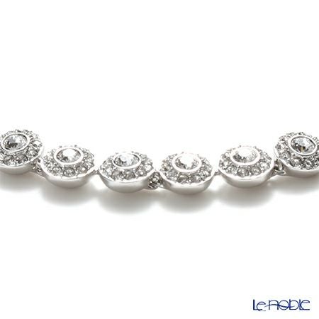 スワロフスキー ブレスレット Una Angelic Tennis ラウンド 小 ホワイト／ロジウム SW5071173