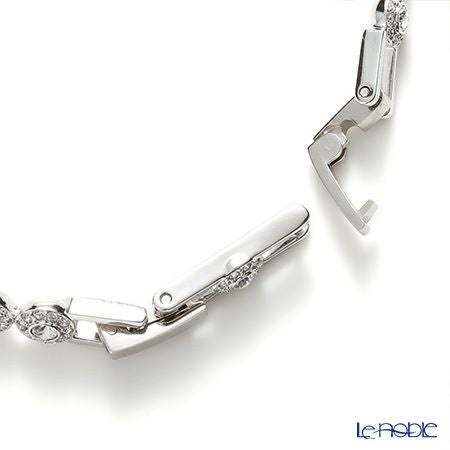 スワロフスキー ブレスレット Una Angelic Tennis ラウンド 小 ホワイト／ロジウム SW5071173