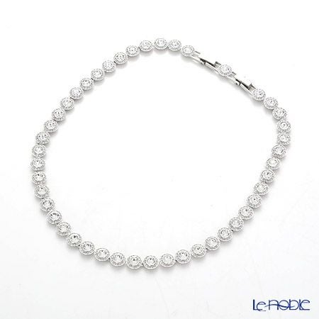 スワロフスキー ネックレス Una Angelic Tennis ラウンド ホワイト／ロジウム SW5117703