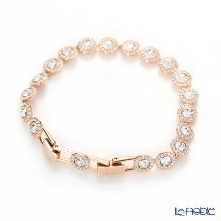 スワロフスキー ブレスレット Una Angelic Tennis ラウンド 中 ホワイト／ローズゴールド SW5240513