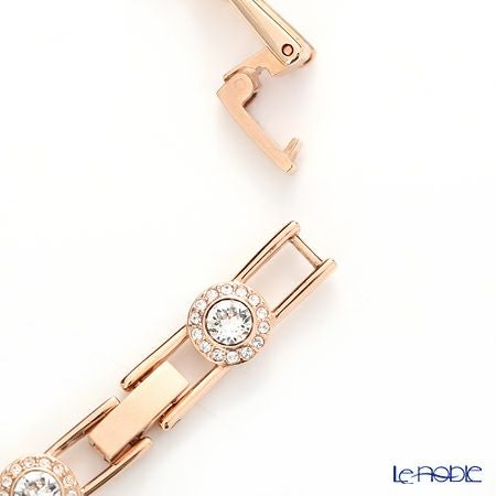 スワロフスキー ブレスレット Una Angelic Tennis ラウンド 中 ホワイト／ローズゴールド SW5240513