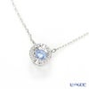 スワロフスキー ネックレス Una ラウンド ブルー／ロジウム SW5279425 17SS