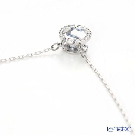 スワロフスキー ネックレス Una ラウンド ブルー／ロジウム SW5279425 17SS