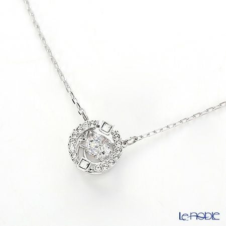 スワロフスキー ネックレス Una ラウンド ホワイト／ロジウム SW5286137