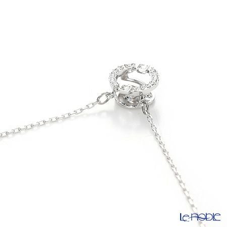 スワロフスキー ネックレス Una ラウンド ホワイト／ロジウム SW5286137