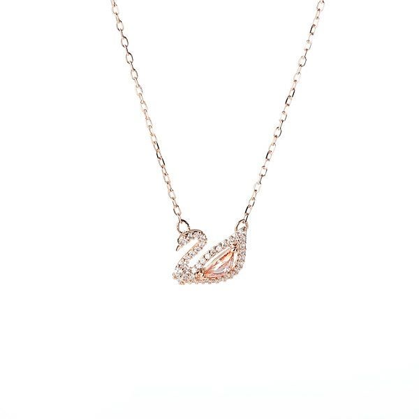 スワロフスキー ネックレス Swan スワン ピンク／ローズゴールド SW5469989 19SS