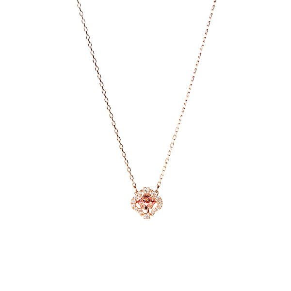 スワロフスキー ネックレスス Una クローバー ピンク／ローズゴールド SW5514488 20SS