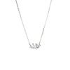スワロフスキー ネックレス Mesmera ハート ホワイト／ロジウム SW5517117 20SS