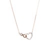 スワロフスキー ネックレス Hyperbola インフィニティ＆ハート ホワイト／ローズゴールド SW5518865 20SS