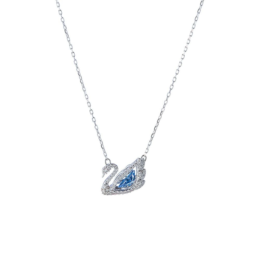 スワロフスキー ネックレス Swan スワン ブルー／ロジウム SW5533397